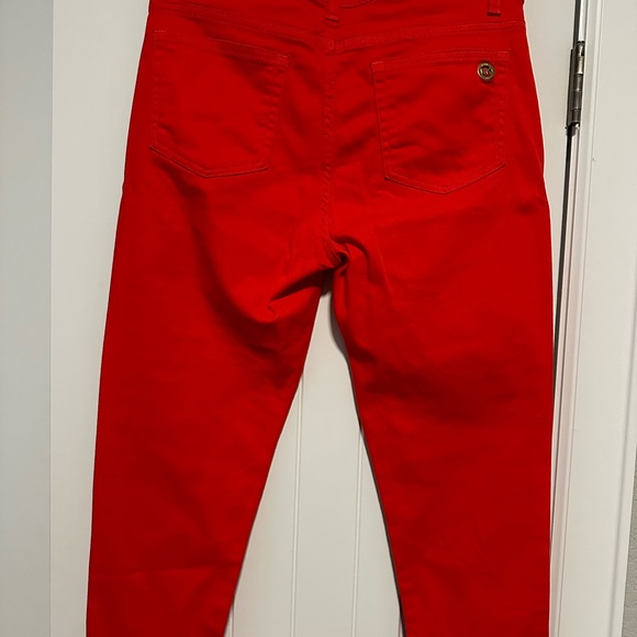 Michael Kors Capri Pants Bright Ruby Red NWT - Picture 8 of 10